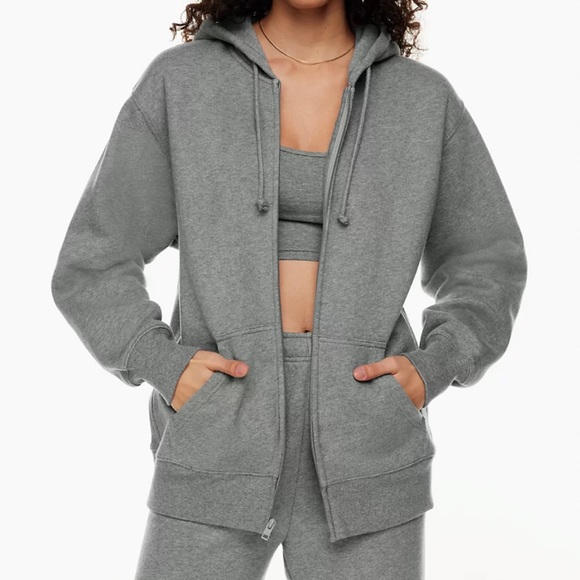 TNA Cozy Fleece Boyfriend Zip Hoodie - Picture 1 of 10